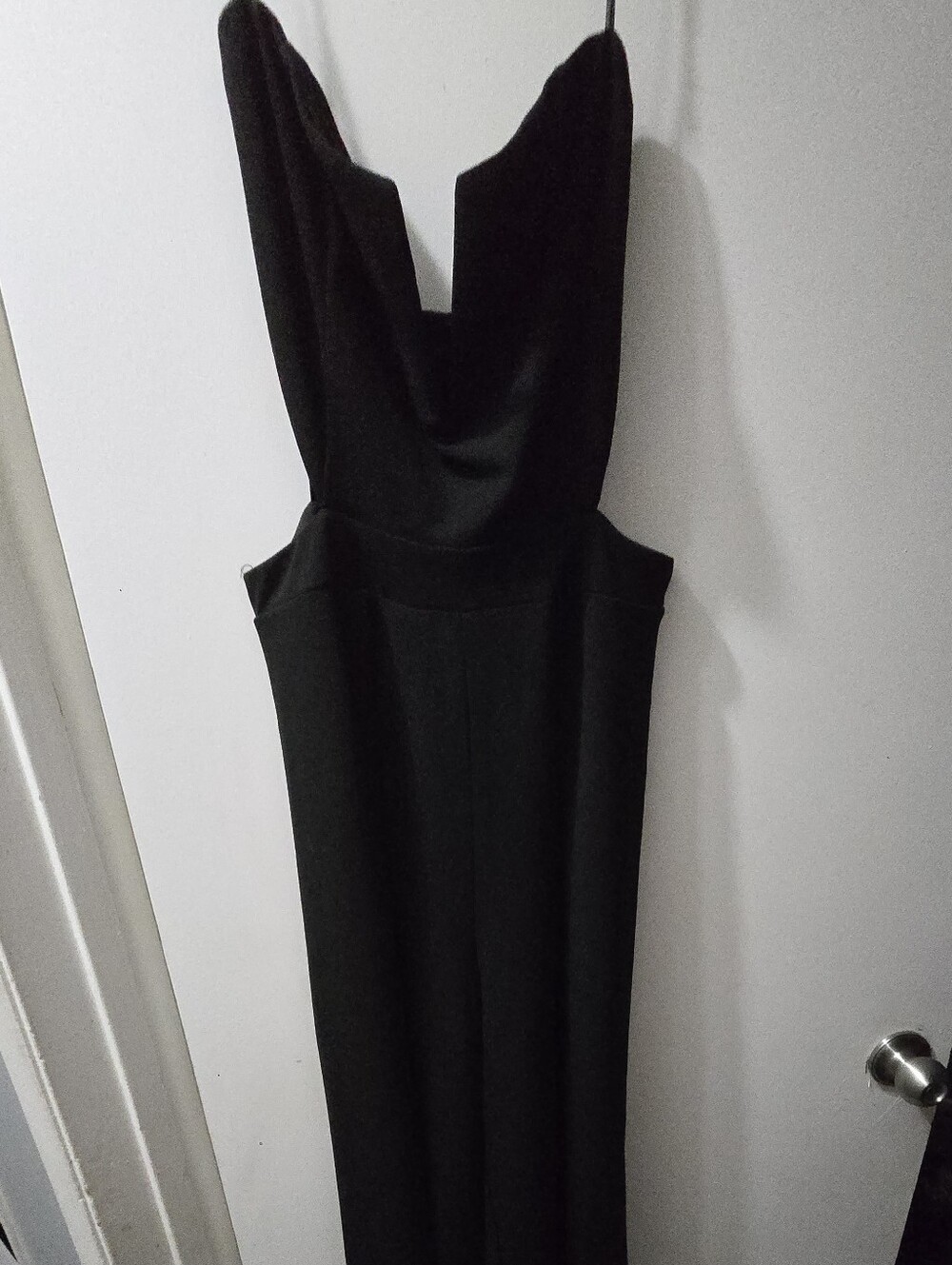 Black Strapless Evening Dress